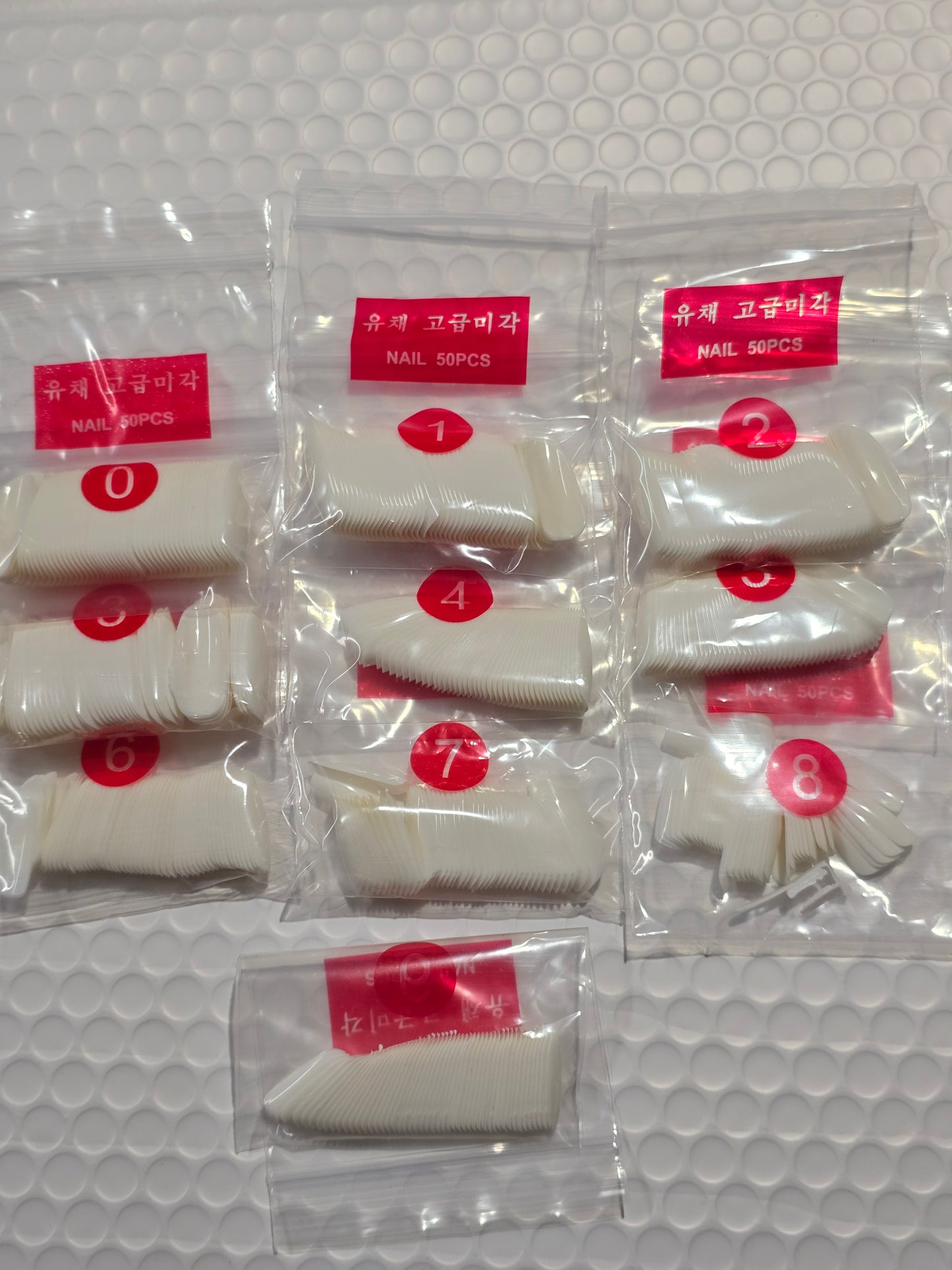 Long Oval Full Cover Nails Artificial False Nail Tips Color White 500Pcs Jargod