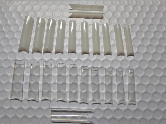 XXL C Curve / Waterpipe / Half Tube Half Cover French Artificial False Nail Tips 100Pc in Bag CHOOSE Clear/ Natural Jargod