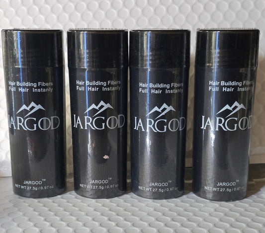 White Hair Building Fibers Hair Loss Concealer Large 27.5g each Pack of Four Bottle -JARGOD