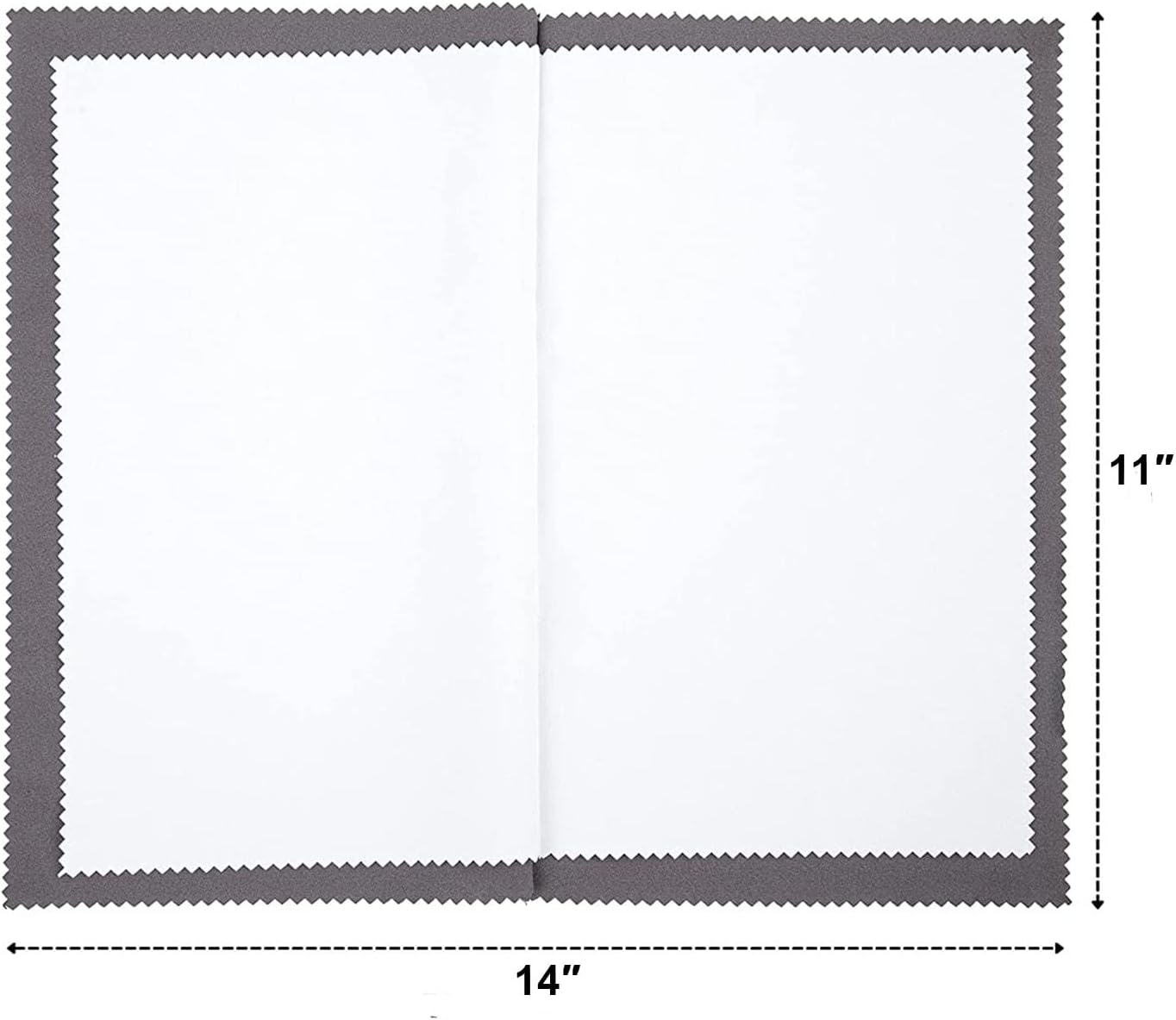 JARGOD Silver Polishing Cloth — Jewelry Tarnish Remover & Cleaner for Gold Silver Platinum, 11x14" Microfiber, Pack of 1