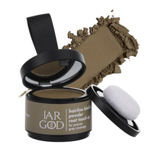 Load image into Gallery viewer, JARGOD Hairline Powder Root Touch-Up Temporary Concealing Powder for Women & Men, Instant Gray Coveragey, 4g
