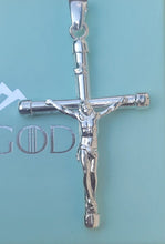 Load image into Gallery viewer, Large Crucifix Cross Pendant Large Real Solid 925 Sterling Silver for Men women Made in Italy Jargod