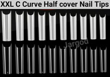 Load image into Gallery viewer, Jargod 500Pcs XXL C Curve Half Cover French Artificial False Nail Tips