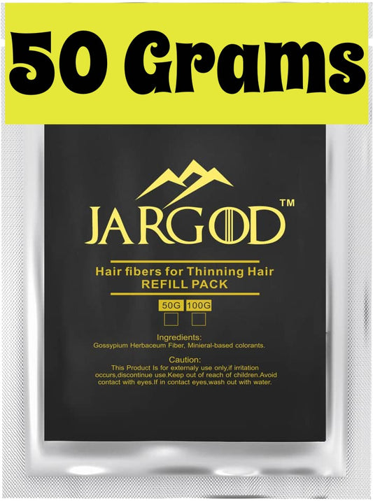Hair Building Fibers - Refill bag 50g - Hair Loss Concealer For Thinning Hair- Refill Your Existing Fiber Bottle - Refill Pack by Jargod