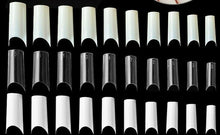 Load image into Gallery viewer, 500 Pcs C Curve Half Cover Nail Tips HalfTube Nail Tips Waterpipe Nail Tips Wellness French Artificial False Acrylic UV Gel nail tips Jargod