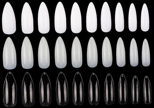 Long Almond Full Cover Nails 600 pieces