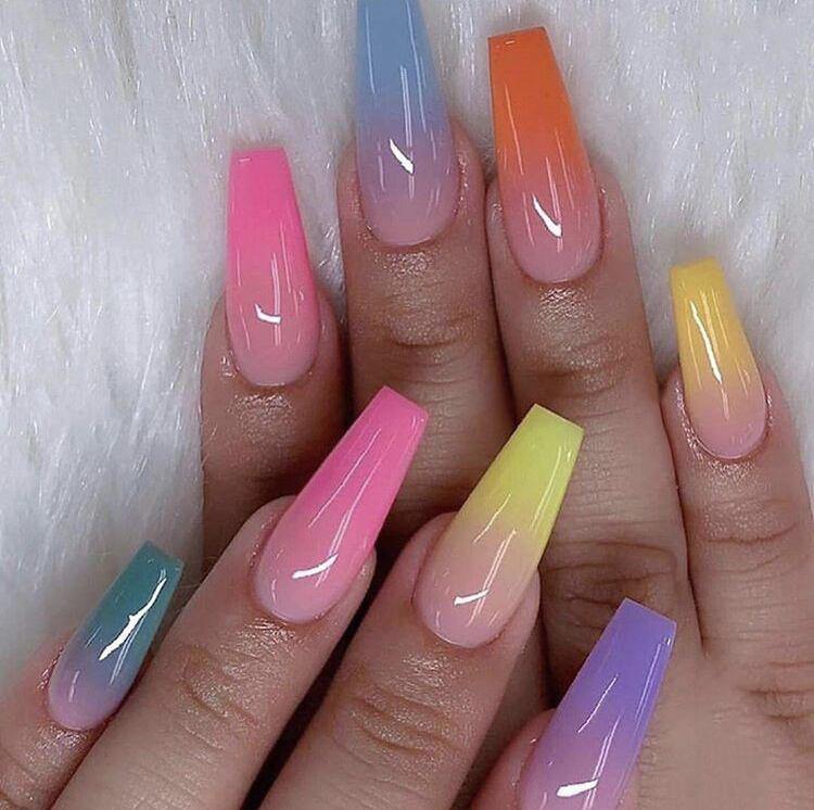 Jargod 600pcs Coffin Long Ballerina Nails Full Cover Acrylic Nails False Nail Tips - JARGOD
