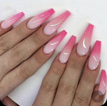 Load image into Gallery viewer, Jargod 600pcs Coffin Long Ballerina Nails Full Cover Acrylic Nails False Nail Tips - JARGOD