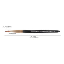 Load image into Gallery viewer, 100% Pure Kolinsky Brush Acrylic Powder Manicure Pedicure Round Nail Brush Nail Art Brush for Acrylic Powder CHOOSE Size 2/4/6/8/10 Jargod