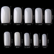 Load image into Gallery viewer, 100Pc Long Ballerina/Long Coffin/Long Almond/Long Oval/Full Cover Square False Nail Tips Fake Nails False Nails Artificial Nails Tips in Bag Jargod