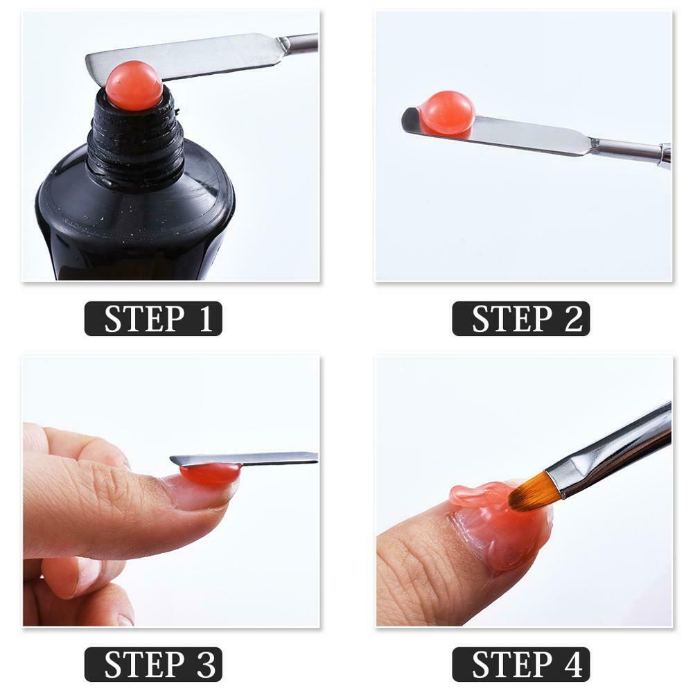 1 Pc Dual-Ended PolyGel Nail Brush Pen – Professional LED UV Poly Gel Manicure Tool Set for Perfect Nails Jargod