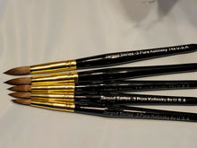 Load image into Gallery viewer, 100% Pure Kolinsky Brush Acrylic Powder Manicure Pedicure Round Nail Brush Nail Art Brush for Acrylic Powder CHOOSE Size 2/4/6/8/10 Jargod