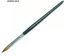 Load image into Gallery viewer, Pure Kolinsky Acrylic OVAL CRIMPED Nail Art Brush