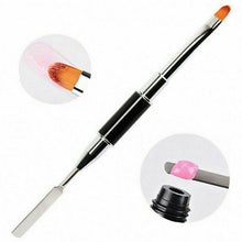 Load image into Gallery viewer, PolyGel Nail Brush with Spatula for Nail Tip Extension Multi-functional Dual end Jargod