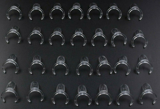 50 PCS Ring Clear Color False Nail Art Tools Nail Polish Display Practice Tips Jargod