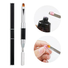 Load image into Gallery viewer, PolyGel Nail Brush with Spatula for Nail Tip Extension Multi-functional Dual end Jargod