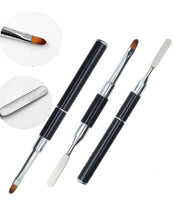 Load image into Gallery viewer, PolyGel Nail Brush with Spatula for Nail Tip Extension Multi-functional Dual end Jargod
