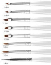 Load image into Gallery viewer, 8Pcs/Set UV Gel Nail Art Brush Polish Painting Pen Brush For Manicure