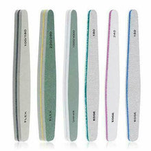 Load image into Gallery viewer, Pro Double Sided Manicure Nail File Emery Boards Buffer Shiner Files Packs of 6