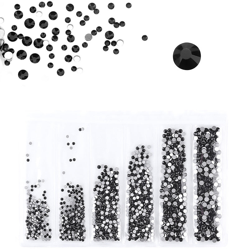Partition-size 1440pcs Nail Art Rhinestones Crystals Strass For Nails Decoration 1440 Pcs SS4 SS6 SS8 SS10 SS12 SS16 by jargod