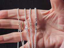 Load image into Gallery viewer, 925 Sterling Silver Popcorn Mesh Chain Necklace 2.5mm Italy Jargod
