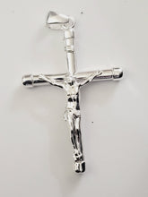 Load image into Gallery viewer, Crucifix Cross Pendant Real Solid 925 Sterling Silver for Men women Italy Jargod
