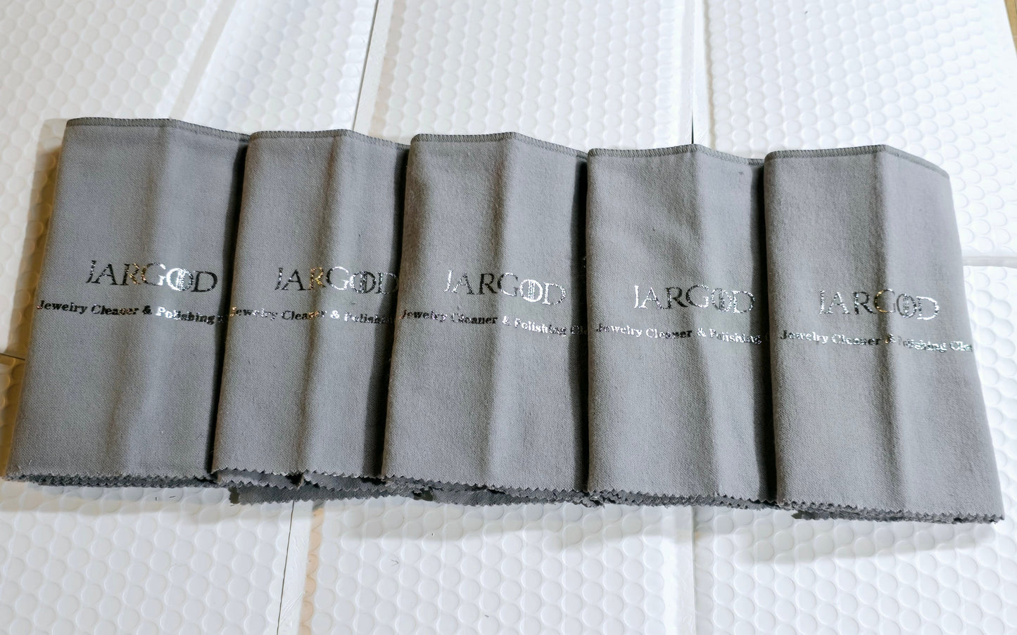 Jewelry Cleaning Polishing Cloth Cleaning 11" X 14" Xtra Large pro Size Cleaning Cloth for Gold, Silver, and Platinum Jewelry.(Pack of 5pcs) Cotton Jargod