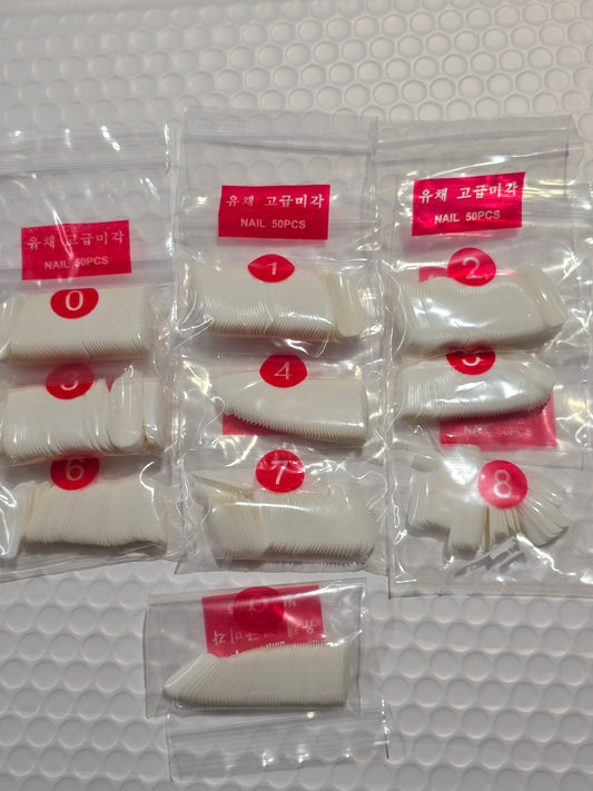Long Oval Full Cover Nails Artificial False Nail Tips Color White 500Pcs  Jargod