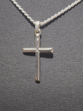 Load image into Gallery viewer, Cross Pendant (small) Real Solid 925 Sterling Silver Men women Made in Italy Jargod
