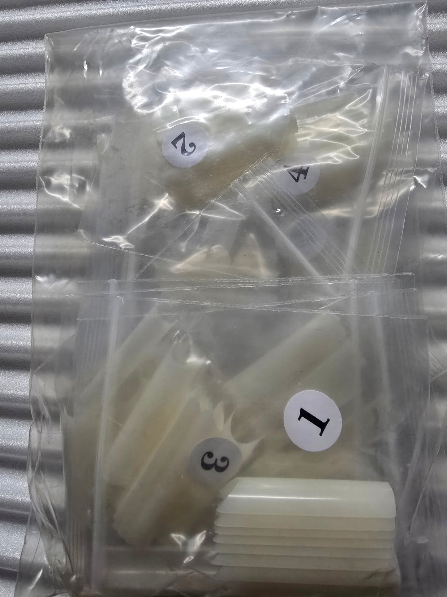 XXL C Curve  / Waterpipe / Half Tube Half Cover French Artificial False Nail Tips 100Pc in Bag CHOOSE Clear/ Natural Jargod