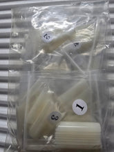 Load image into Gallery viewer, XXL C Curve  / Waterpipe / Half Tube Half Cover French Artificial False Nail Tips 100Pc in Bag CHOOSE Clear/ Natural Jargod
