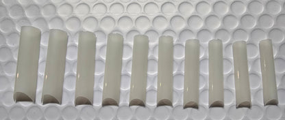 XXL C Curve  / Waterpipe / Half Tube Half Cover French Artificial False Nail Tips 100Pc in Bag CHOOSE Clear/ Natural Jargod