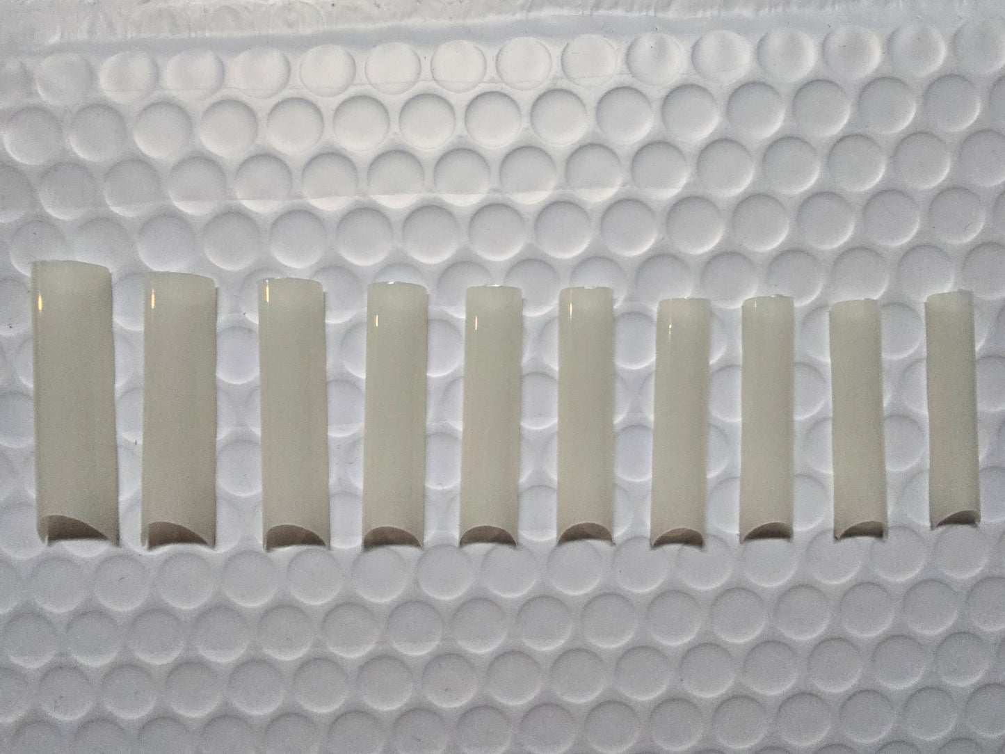 XXL C Curve  / Waterpipe / Half Tube Half Cover French Artificial False Nail Tips 100Pc in Bag CHOOSE Clear/ Natural Jargod