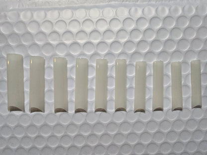 XXL C Curve  / Waterpipe / Half Tube Half Cover French Artificial False Nail Tips 100Pc in Bag CHOOSE Clear/ Natural Jargod