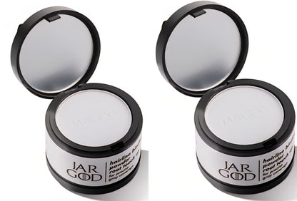 2 Pack Hairline Powder Root Touch-Up Temporary Concealing Powder for Women & Men, Instant Gray Coveragey, 4g each Jargod
