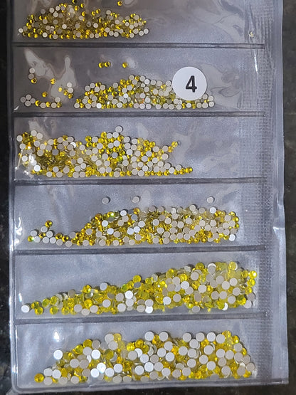 Partition-size 1440pcs Nail Art Rhinestones Crystals Strass For Nails Decoration 1440 Pcs SS4 SS6 SS8 SS10 SS12 SS16 by jargod