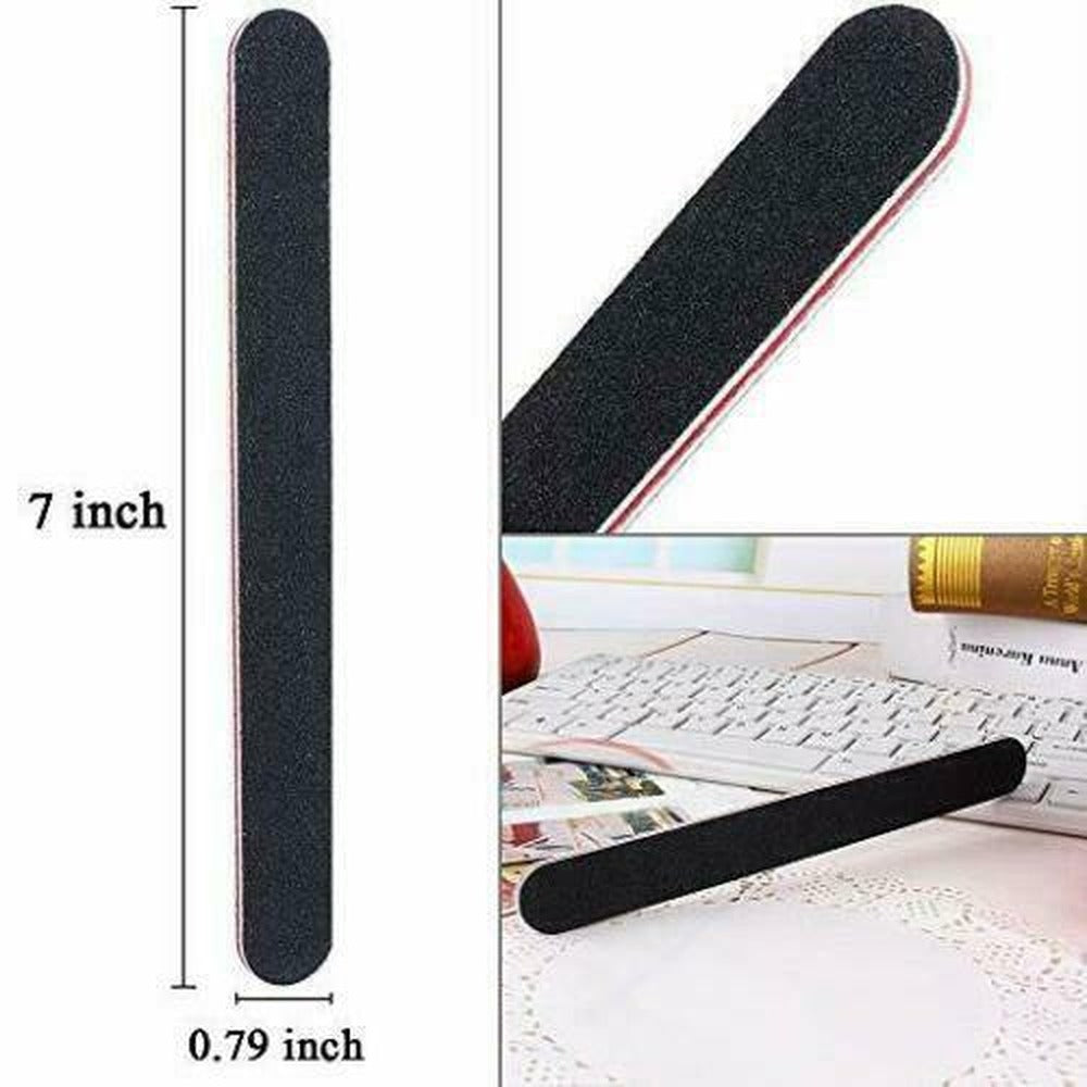 Pro Double Sided Manicure Nail File Emery Boards #100 #180 Packs of 10 Jargod