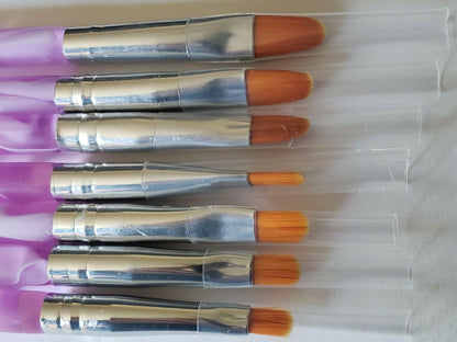 7Pcs Acrylic Nail Art Brush set Nail Art Pen Tips UV Builder Gel Painting Brush Jargod