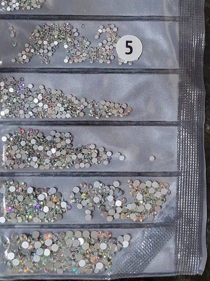 Partition-size 1440pcs Nail Art Rhinestones Crystals Strass For Nails Decoration 1440 Pcs SS4 SS6 SS8 SS10 SS12 SS16 by jargod