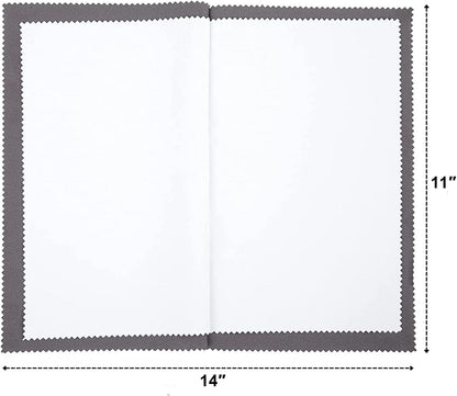 JARGOD Silver Polishing Cloth — Jewelry Tarnish Remover & Cleaner for Gold Silver Platinum, 11x14" Microfiber, Pack of 1