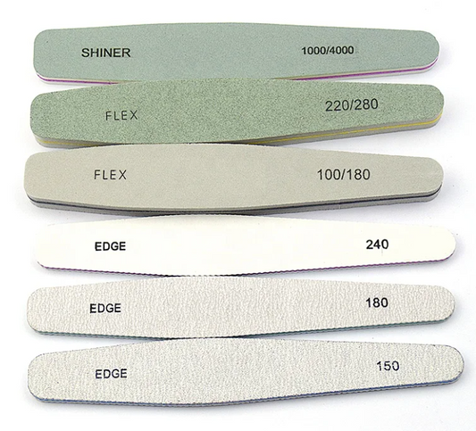 6 pcs Set Manicure Nail File Emery Boards Buffer Shiner Files Double Sided  Jargod