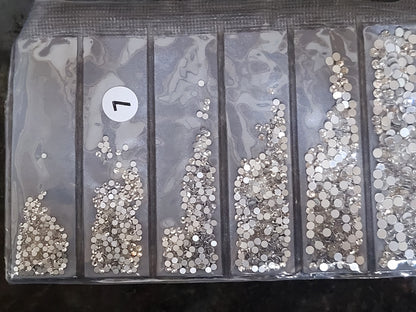 Partition-size 1440pcs Nail Art Rhinestones Crystals Strass For Nails Decoration 1440 Pcs SS4 SS6 SS8 SS10 SS12 SS16 by jargod