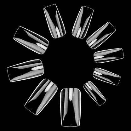 Full Cover Nail Tips Long Square Fake Nails Tips | Fake Nails | False Nails | Press On Nails | Nail Supplies CHOOSE 500 pcs Jargod