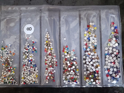 Partition-size 1440pcs Nail Art Rhinestones Crystals Strass For Nails Decoration 1440 Pcs SS4 SS6 SS8 SS10 SS12 SS16 by jargod