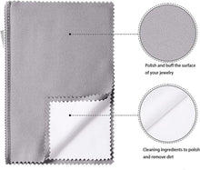 Load image into Gallery viewer, Silver Polishing Cloth Jewelry Cleaning Cloth Jewelry Cleaner Cloth 11&quot; X 14&quot; Xtra Large pro Size Cleaning Cloth for Gold, Silver, and Platinum Jewelry.(Pack of 2pcs) Microfiber cloth material
