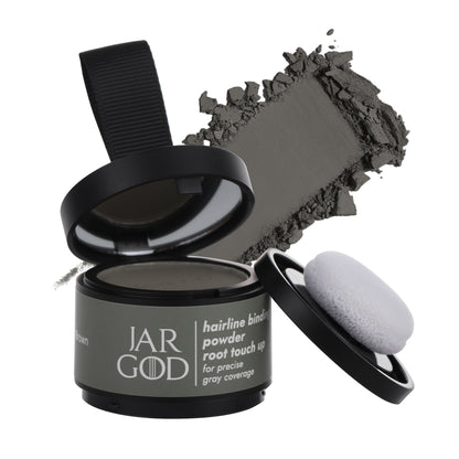 Hairline Powder Root Touch-Up Temporary Concealing Powder for Women & Men, Instant Gray Coveragey, 4g by Jargod