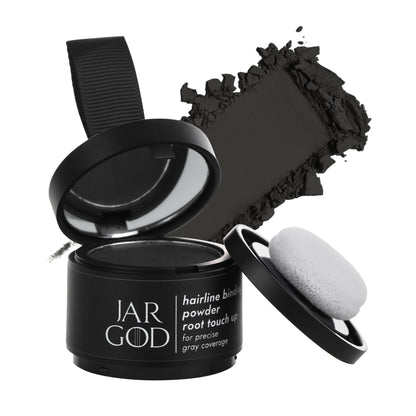 Hairline Powder Root Touch-Up Temporary Concealing Powder for Women & Men, Instant Gray Coveragey, 4g by Jargod