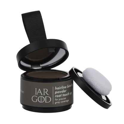 Hairline Powder Root Touch-Up Temporary Concealing Powder for Women & Men, Instant Gray Coveragey, 4g by Jargod