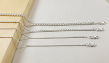 Load image into Gallery viewer, Real Solid 925 Sterling Silver Wheat Spiga Chain Necklace 2.7mm Made in Italy Jargod

