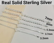Load image into Gallery viewer, Real Solid 925 Sterling Silver Mariner Link Chain Necklace Made in Italy Jargod
